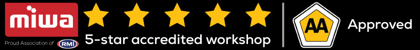 MIWA 5-star accredited workshop and AA approved